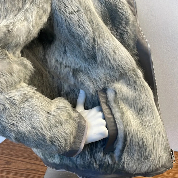 Helmut Lang reversible fur leather coat - Picture 13 of 16